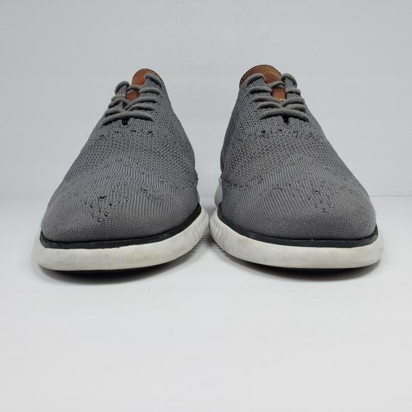 Cole Haan 2.Zerogrand Stitchlite Mens Size 9 Gray Formal Wingtip Oxfords Shoes main image 4